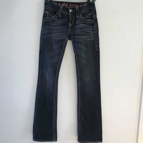 Rock Revival Denim - Rock Revival Gwen Boot BootCut Black Jeans